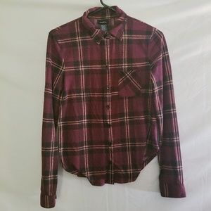 Burgundy Plaid Flannel